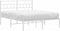 vidaXL - Bedframe - met - hoofdbord - metaal - wit - 160x200 - cm