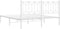 vidaXL - Bedframe - met - hoofdbord - metaal - wit - 160x200 - cm
