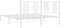 vidaXL - Bedframe - met - hoofdbord - metaal - wit - 160x200 - cm