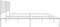 vidaXL - Bedframe - met - hoofdbord - metaal - wit - 160x200 - cm