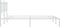 vidaXL - Bedframe - met - hoofdbord - metaal - wit - 160x200 - cm
