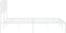 vidaXL - Bedframe - met - hoofdbord - metaal - wit - 160x200 - cm