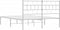 vidaXL - Bedframe - met - hoofdbord - metaal - wit - 160x200 - cm