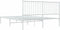 vidaXL - Bedframe - met - hoofdbord - metaal - wit - 160x200 - cm