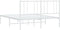 vidaXL - Bedframe - met - hoofdbord - metaal - wit - 160x200 - cm