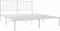 vidaXL - Bedframe - met - hoofdbord - metaal - wit - 160x200 - cm