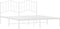 vidaXL - Bedframe - met - hoofdbord - metaal - wit - 160x200 - cm