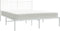 vidaXL - Bedframe - met - hoofdbord - metaal - wit - 160x200 - cm