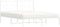 vidaXL - Bedframe - met - hoofdbord - metaal - wit - 160x200 - cm