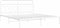vidaXL - Bedframe - met - hoofdbord - metaal - wit - 180x200 - cm