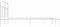 vidaXL - Bedframe - met - hoofdbord - metaal - wit - 180x200 - cm