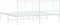 vidaXL - Bedframe - met - hoofdbord - metaal - wit - 180x200 - cm