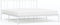 vidaXL - Bedframe - met - hoofdbord - metaal - wit - 180x200 - cm