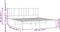 vidaXL - Bedframe - met - hoofdbord - metaal - wit - 180x200 - cm