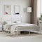 vidaXL - Bedframe - met - hoofdbord - metaal - wit - 180x200 - cm