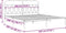 vidaXL - Bedframe - met - hoofdbord - metaal - wit - 180x200 - cm