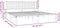 vidaXL - Bedframe - met - hoofdbord - metaal - wit - 180x200 - cm
