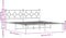 vidaXL - Bedframe - met - hoofdbord - metaal - wit - 180x200 - cm