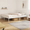 vidaXL - Bedframe - met - hoofdbord - metaal - wit - 180x200 - cm