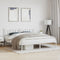 vidaXL - Bedframe - met - hoofdbord - metaal - wit - 180x200 - cm