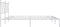 vidaXL - Bedframe - met - hoofdbord - metaal - wit - 180x200 - cm