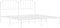vidaXL - Bedframe - met - hoofdbord - metaal - wit - 180x200 - cm