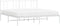 vidaXL - Bedframe - met - hoofdbord - metaal - wit - 180x200 - cm