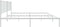 vidaXL - Bedframe - met - hoofdbord - metaal - wit - 180x200 - cm