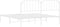 vidaXL - Bedframe - met - hoofdbord - metaal - wit - 180x200 - cm