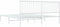 vidaXL - Bedframe - met - hoofdbord - metaal - wit - 180x200 - cm