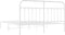 vidaXL - Bedframe - met - hoofdbord - metaal - wit - 180x200 - cm