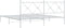 vidaXL - Bedframe - met - hoofdbord - metaal - wit - 180x200 - cm