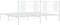 vidaXL - Bedframe - met - hoofdbord - metaal - wit - 180x200 - cm