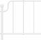 vidaXL - Bedframe - met - hoofdbord - metaal - wit - 180x200 - cm