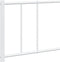 vidaXL - Bedframe - met - hoofdbord - metaal - wit - 180x200 - cm