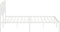 vidaXL - Bedframe - met - hoofdbord - metaal - wit - 180x200 - cm