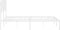 vidaXL - Bedframe - met - hoofdbord - metaal - wit - 180x200 - cm