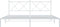 vidaXL - Bedframe - met - hoofdbord - metaal - wit - 180x200 - cm