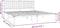 vidaXL - Bedframe - met - hoofdbord - metaal - wit - 180x200 - cm