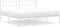 vidaXL - Bedframe - met - hoofdbord - metaal - wit - 183x213 - cm