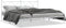 vidaXL - Bedframe - met - hoofdbord - metaal - wit - 183x213 - cm