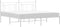vidaXL - Bedframe - met - hoofdbord - metaal - wit - 183x213 - cm