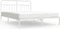 vidaXL - Bedframe - met - hoofdbord - metaal - wit - 183x213 - cm