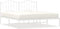 vidaXL - Bedframe - met - hoofdbord - metaal - wit - 183x213 - cm