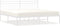 vidaXL - Bedframe - met - hoofdbord - metaal - wit - 183x213 - cm