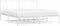 vidaXL - Bedframe - met - hoofdbord - metaal - wit - 183x213 - cm