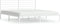 vidaXL - Bedframe - met - hoofdbord - metaal - wit - 183x213 - cm