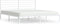 vidaXL - Bedframe - met - hoofdbord - metaal - wit - 183x213 - cm