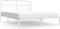 vidaXL - Bedframe - met - hoofdbord - metaal - wit - 183x213 - cm