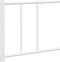 vidaXL - Bedframe - met - hoofdbord - metaal - wit - 183x213 - cm